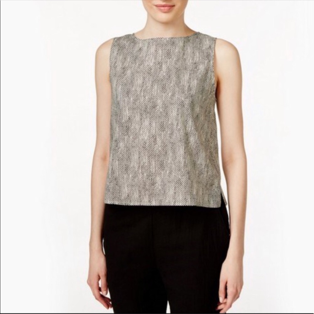 Eileen Fisher Chainette Print Organic Cotton Top